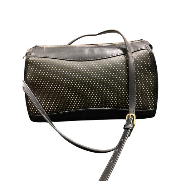 Never Used Vintage Dooney &Bourke Crossbody Women’s 1Size Leather Black & Yellow - Picture 3 of 9